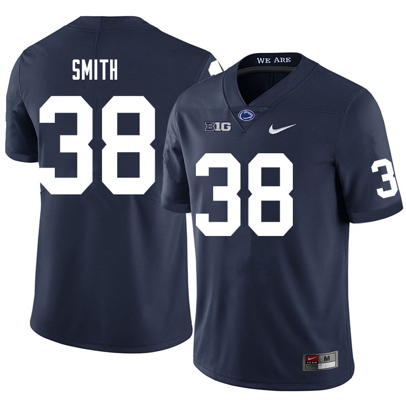 NCAA Nike Men's Penn State Nittany Lions Tank Smith #38 College Football Authentic Navy Stitched Jersey RFL2798XY